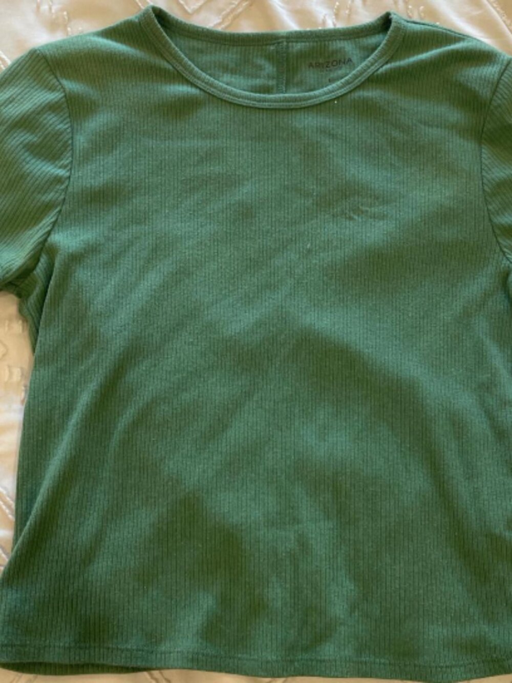 Green slim fit short sleeved T-shirt